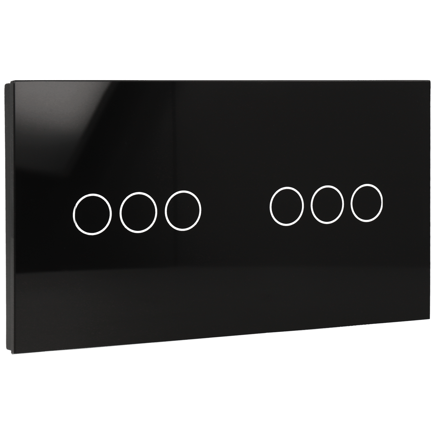 Panneau de commutation double avec 6 boutons